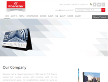 Tablet Screenshot of ebenezerprinters.com